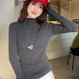 ダークグレー | ニットセーター | Girly Doll