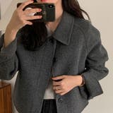 ダークグレー | ショートコート | Girly Doll