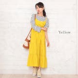 イエロー | ロングティアードワンピース【韓国ファッション】 | Girly Doll