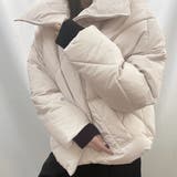 アイボリー | ビッグカラーキルティング中綿ブルゾン | Doula Doula