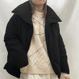 ブラック | ビッグカラーキルティング中綿ブルゾン | Doula Doula