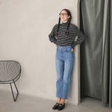 ボーダーハイネックニット | Doula Doula | 詳細画像13 