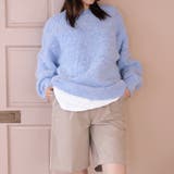 オーバーサイズクルーネックニット | Girly Doll | 詳細画像1 