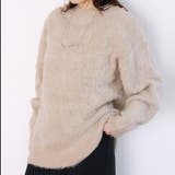 ベージュ | オーバーサイズクルーネックニット | Girly Doll