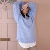 オーバーサイズクルーネックニット | Girly Doll | 詳細画像3 