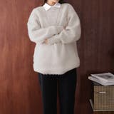 オーバーサイズクルーネックニット | Girly Doll | 詳細画像9 