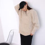 オーバーサイズクルーネックニット | Girly Doll | 詳細画像32 