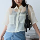 オーガンジーWポケットシャツ | Girly Doll | 詳細画像2 