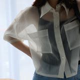 オーガンジーWポケットシャツ | Girly Doll | 詳細画像9 