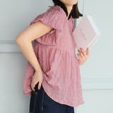 ポコポコチェックバックリボンバルーンスリーブブラウス | Doula Doula | 詳細画像11