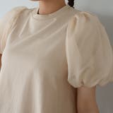 オーガンジーパフスリーブ半袖トップス | Girly Doll | 詳細画像9 