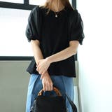 オーガンジーパフスリーブ半袖トップス | Girly Doll | 詳細画像17 