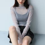 ラメチュールボトルネック長袖プルオーバー | Doula Doula | 詳細画像12 
