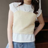 ビスチェキャミ+袖タックデザインTシャツ | Girly Doll | 詳細画像3