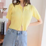 Wジップ半袖ニットカーディガン | Girly Doll | 詳細画像14