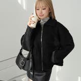 ブラック | WポケットZipブルゾン | Girly Doll