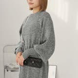 指ぬきボリューム袖クルーメランジニットワンピース | Girly Doll | 詳細画像4 