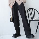 ブラック | ダンボールニットカーブパンツ | Girly Doll