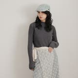 モクチャコール | ボトルネックワイドリブニットプルオーバー | Girly Doll