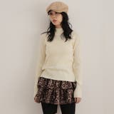 アイボリー | ボトルネックワイドリブニットプルオーバー | Girly Doll