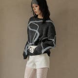 チャコール | フェザー＆ラメラインPO | Girly Doll