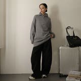 リサイクルポリ ハーフジップニット | Girly Doll | 詳細画像2 