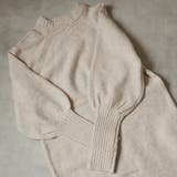 指ぬきボリューム袖クルーメランジニットワンピ | Girly Doll | 詳細画像3 