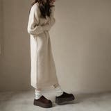 指ぬきボリューム袖クルーメランジニットワンピ | Girly Doll | 詳細画像5 