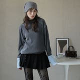 袖配色ハイネックメロープルオーバー | Girly Doll | 詳細画像3 