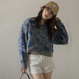 グレー | モール花柄ショートカーデ | Girly Doll