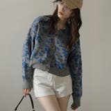 モール花柄ショートカーデ | Girly Doll | 詳細画像6 