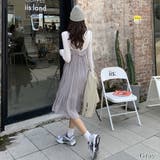 クリンクルキャミワンピース【韓国ファッション】 | Girly Doll | 詳細画像13