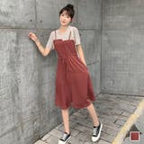 ウエストマークキャミワンピース【韓国ファッション】 | Girly Doll | 詳細画像1