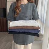 立体ロゴＴシャツ【韓国ファッション】 | Girly Doll | 詳細画像6 