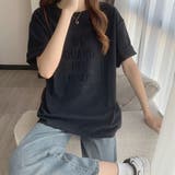立体ロゴＴシャツ【韓国ファッション】 | Girly Doll | 詳細画像16 