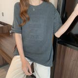 立体ロゴＴシャツ【韓国ファッション】 | Girly Doll | 詳細画像18 