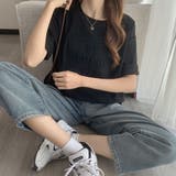 立体ロゴＴシャツ【韓国ファッション】 | Girly Doll | 詳細画像21 