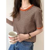 ボーダー半袖Tシャツ【韓国ファッション】 | Girly Doll | 詳細画像2