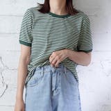 ボーダー半袖Tシャツ【韓国ファッション】 | Girly Doll | 詳細画像9