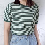 ボーダー半袖Tシャツ【韓国ファッション】 | Girly Doll | 詳細画像11