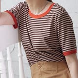 ボーダー半袖Tシャツ【韓国ファッション】 | Girly Doll | 詳細画像17