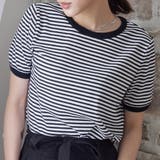 ボーダー半袖Tシャツ【韓国ファッション】 | Girly Doll | 詳細画像19