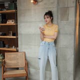 ボーダー半袖Tシャツ【韓国ファッション】 | Girly Doll | 詳細画像23