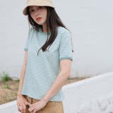 ボーダー半袖Tシャツ【韓国ファッション】 | Girly Doll | 詳細画像59