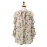 肩開き花柄ブラウス【韓国ファッション】 | Girly Doll | 詳細画像7 