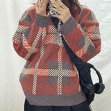 ジャガードチェックセーター【韓国ファッション】 | Girly Doll | 詳細画像18 