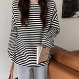 ボーダーカットソー【韓国ファッション】【春夏新商品】 | Girly Doll | 詳細画像4 