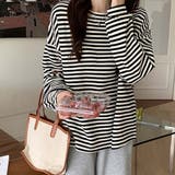 ボーダーカットソー【韓国ファッション】【春夏新商品】 | Girly Doll | 詳細画像5 