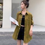 モカ | オーバーサイズシャツジャケット【韓国ファッション】【春夏新商品】 | Girly Doll