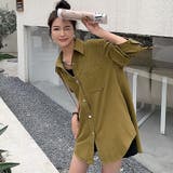 オーバーサイズシャツジャケット【韓国ファッション】【春夏新商品】 | Girly Doll | 詳細画像6
